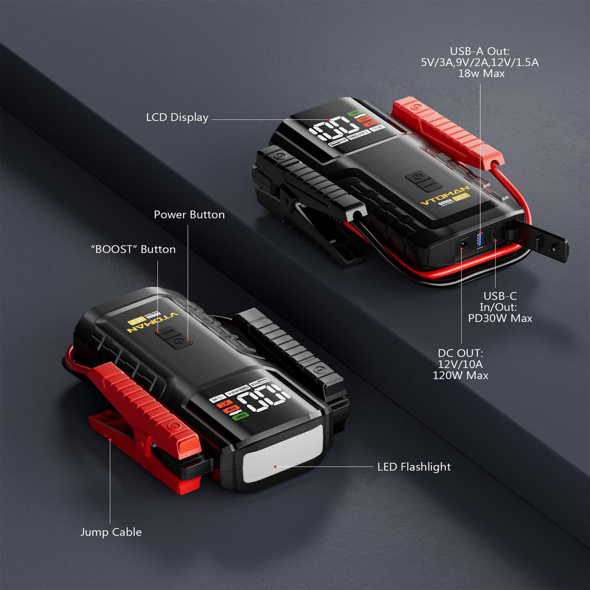 6000A LiFePO4 Portable Jump Starter I405191