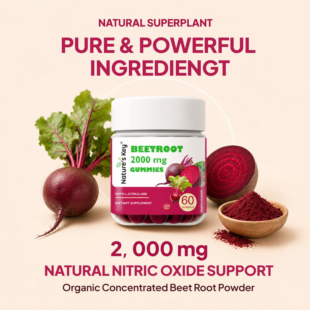Beet Root Gummies 60 Count Vegan Non-GMO Gluten Free M262716