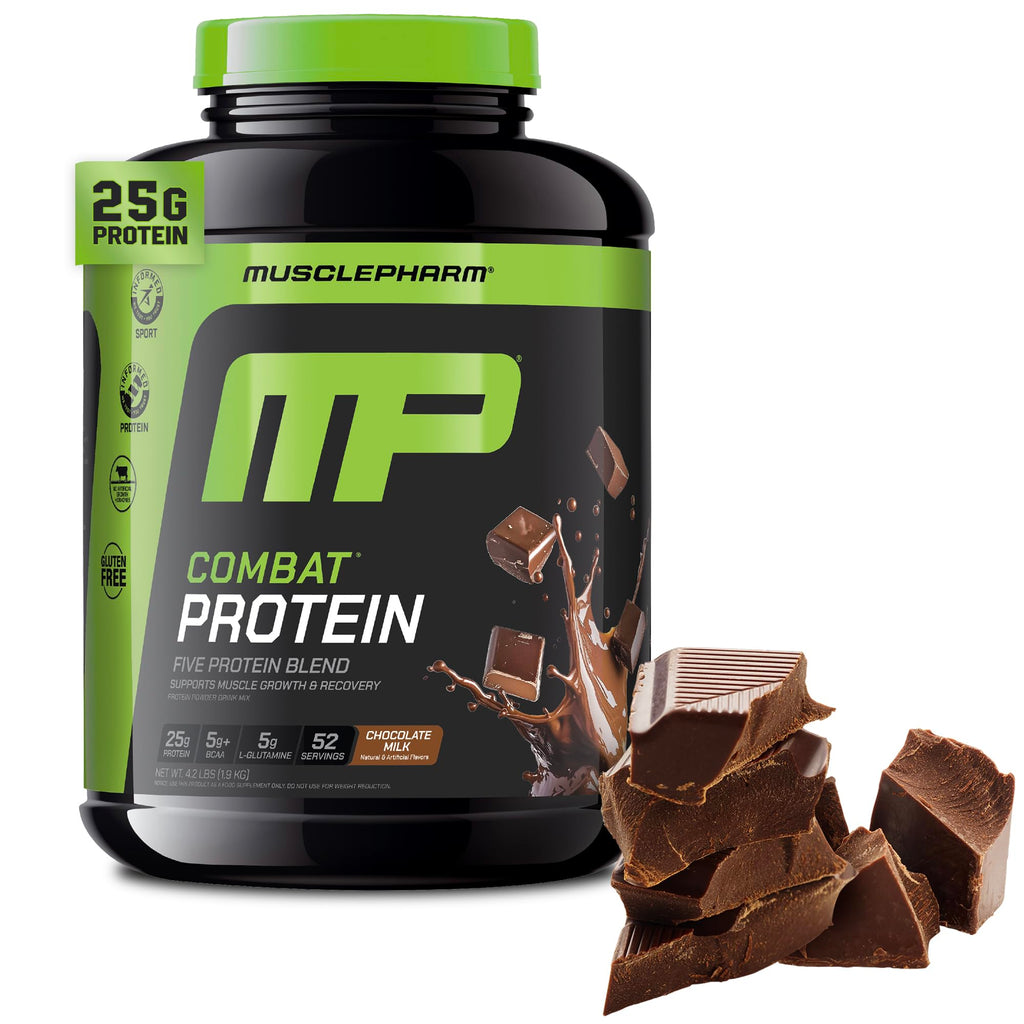 Chocolate Milk Flavor 5 Protein Sources Gluten Free Protein Powder 4.2 lb H966