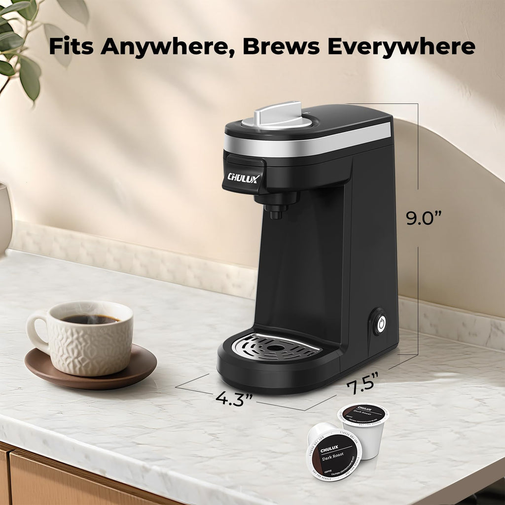 Black Mini Single Serve Coffee Maker C697