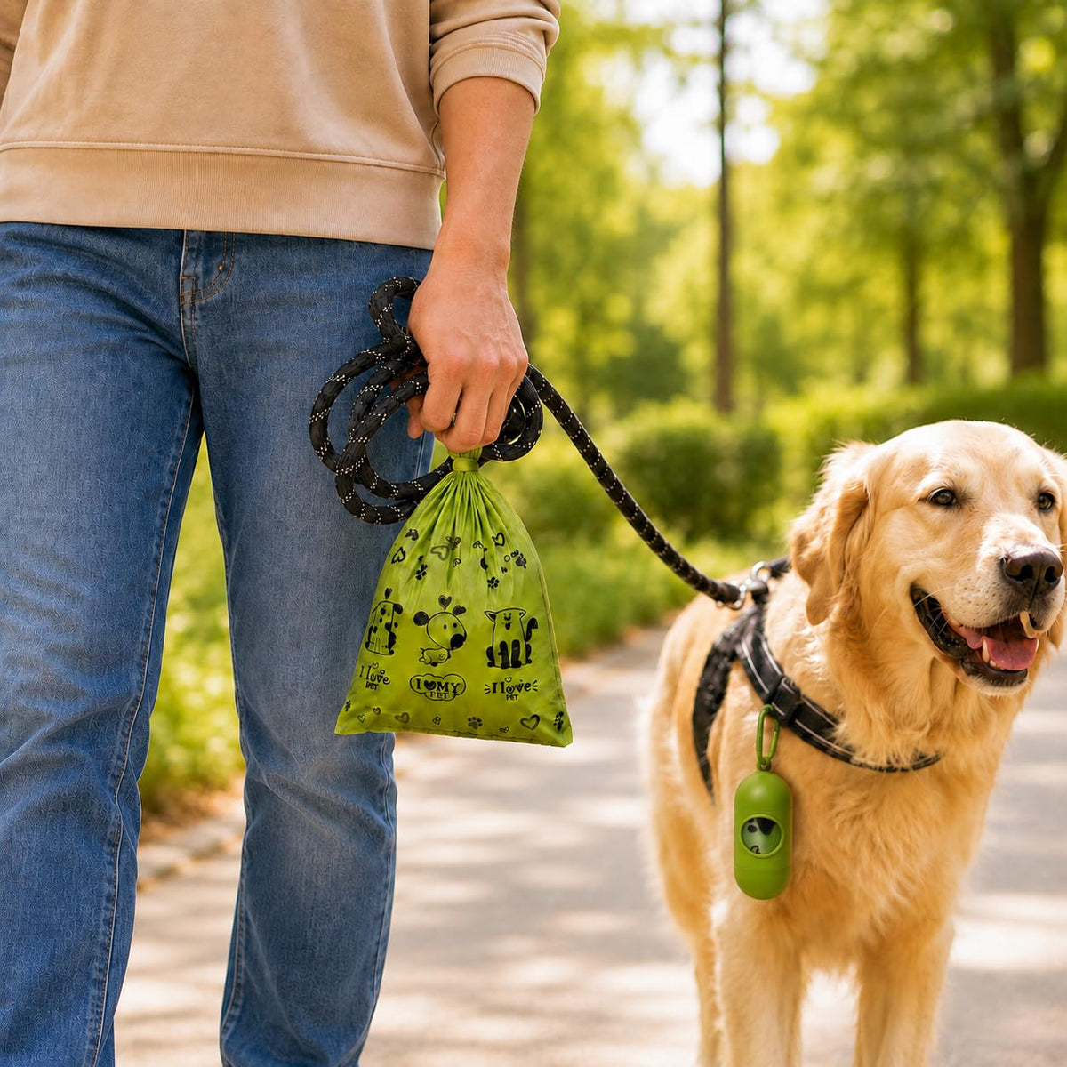 Biodegradable 540 Count Dog Poop Bag with Dispenser G895320