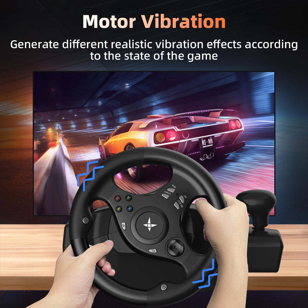 Gaming Steering Wheel with Pedals P834382