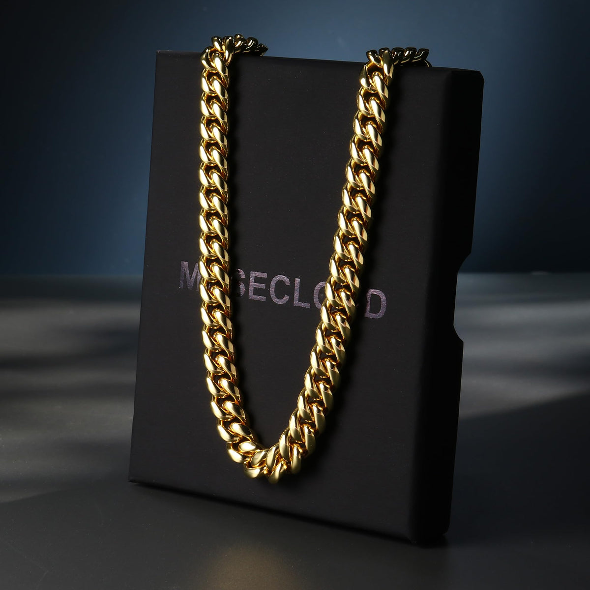 Gold Cuban Link Chain 5-14mm Stainless Steel Q693