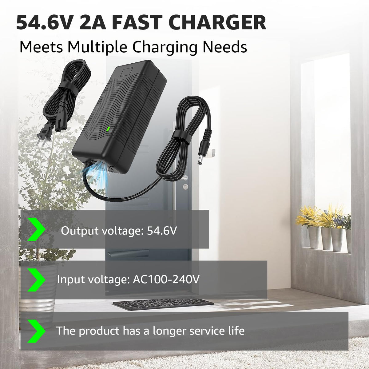 54.6V 2A Electric Bike Charger N453