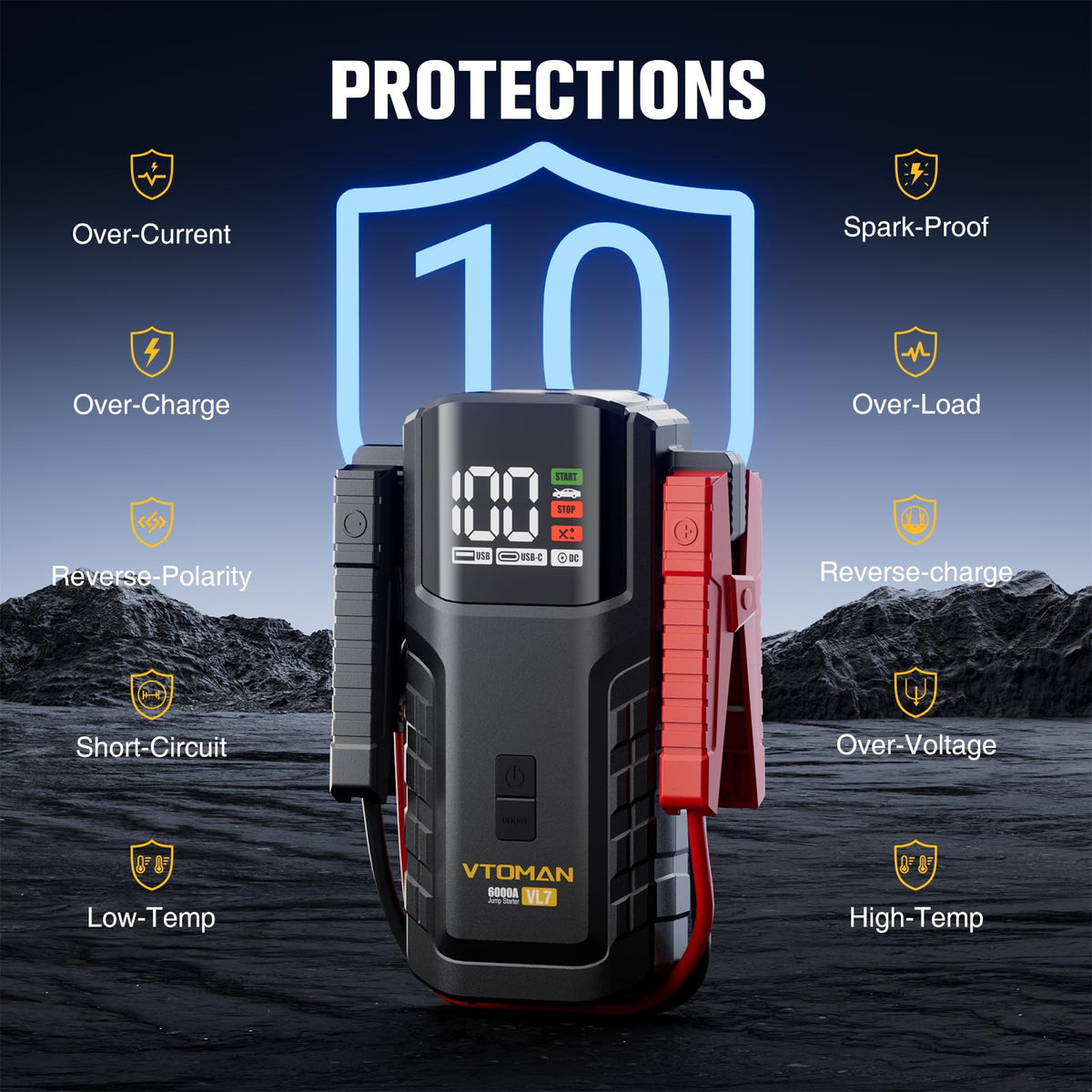 6000A LiFePO4 Portable Jump Starter I405191