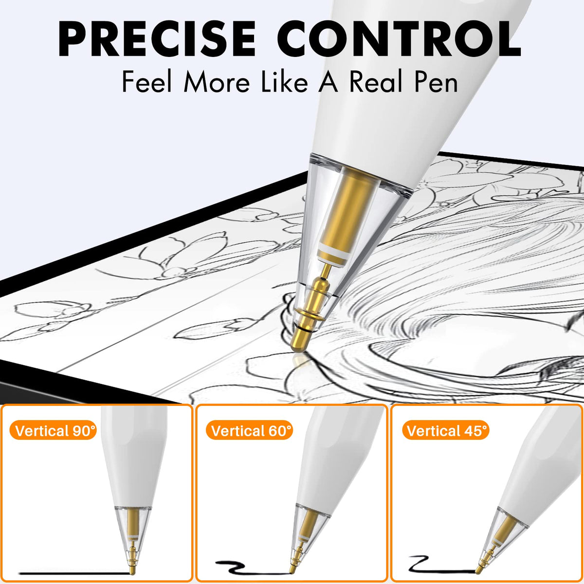 4 Pack Replacement Tips for Apple Pencil 1.95mm T8031