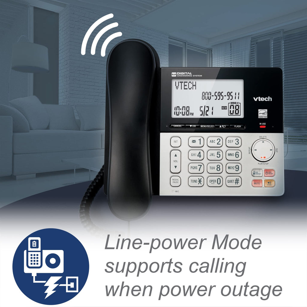 Corded/Cordless Phone System with 2 Handsets S224666