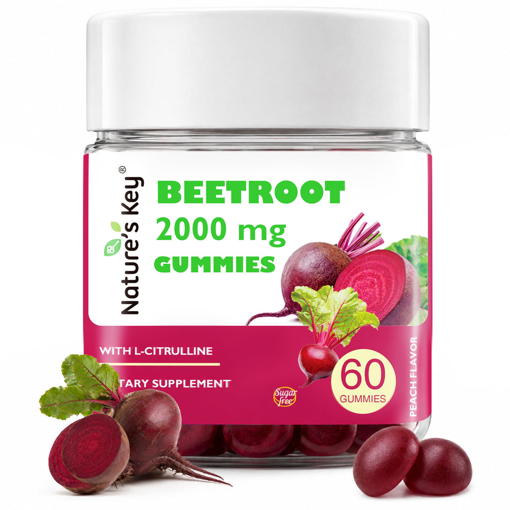 Beet Root Gummies 60 Count Vegan Non-GMO Gluten Free M262716