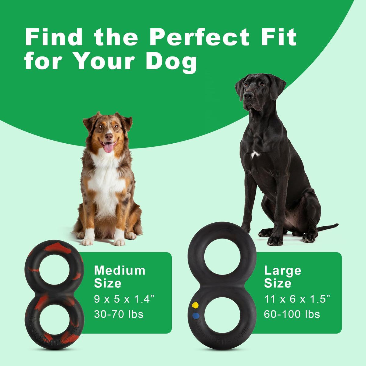 Black Heavy Duty Tug Dog Toy V751