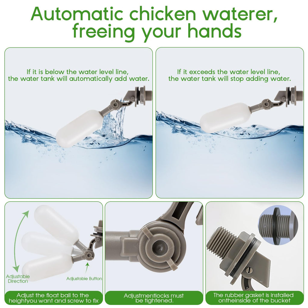 Automatic Chicken Waterer with Four Water Cups V982889