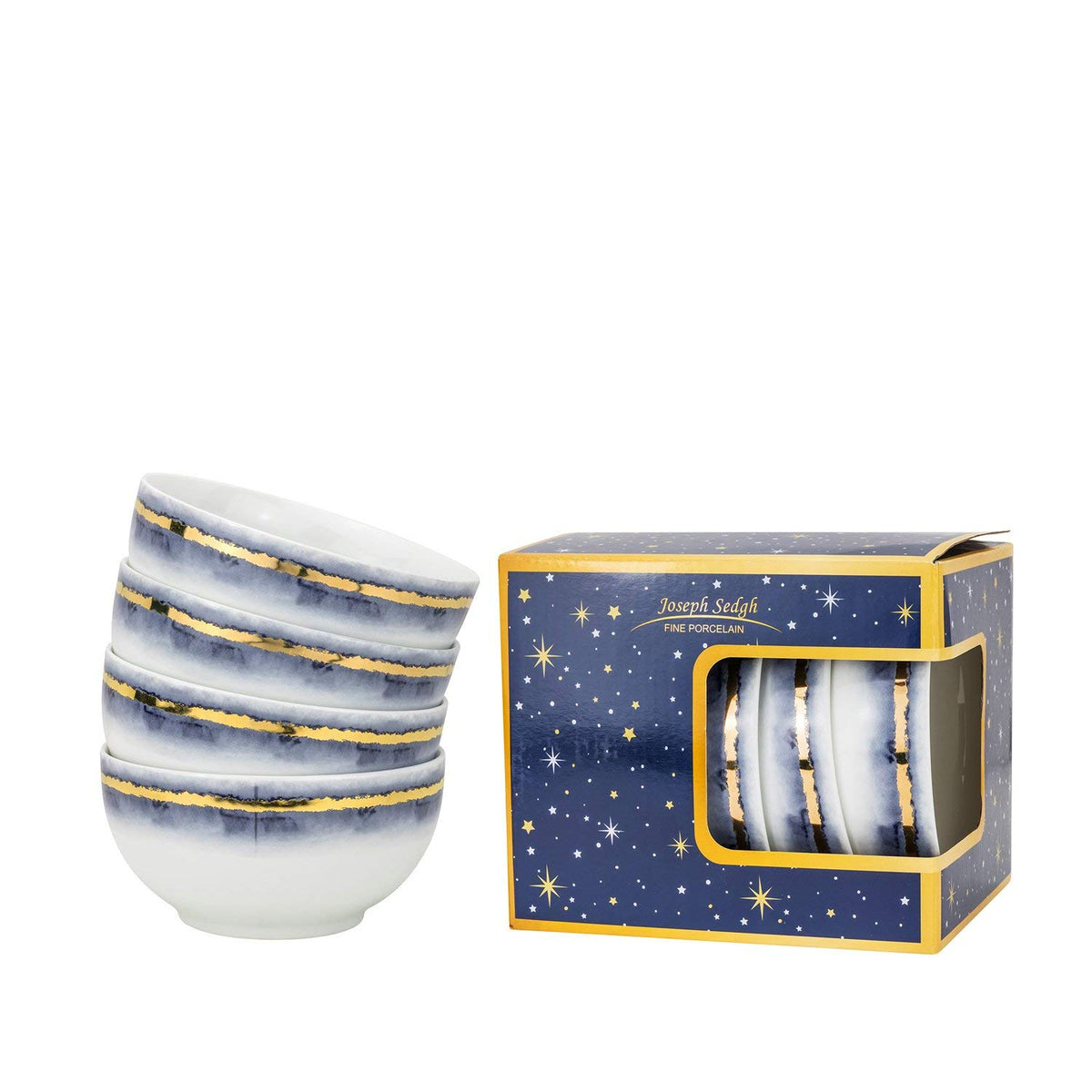 12-Piece Marble Porcelain Dinner Plates Set L310