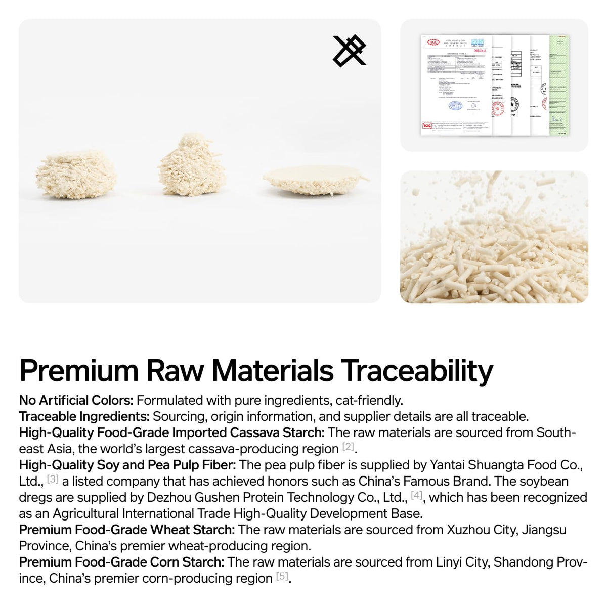 Cassava Tofu Cat Litter Clumping 5.3lb D2781