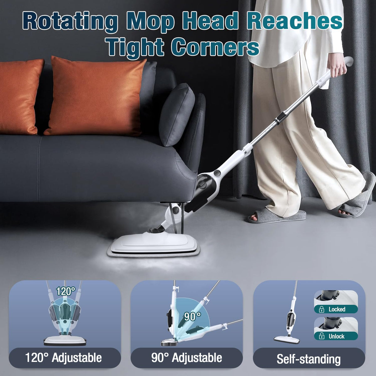 11-in-1 Steam Mop with 15.2 OZ Tank B27927