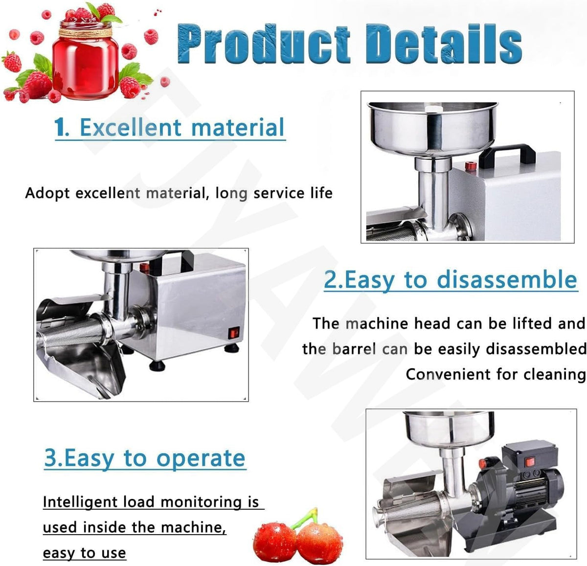 Electric Stainless Steel Tomato Strainer Machine K4335