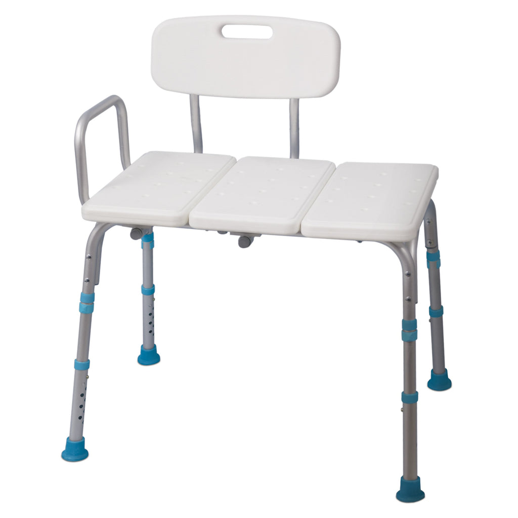 Adjustable Bath and Shower Bench with Reversible Backrest X468311