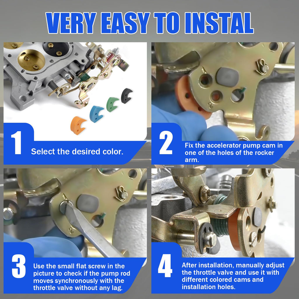 8-Piece Accelerator Pump Cam Assortment Kit Y90365