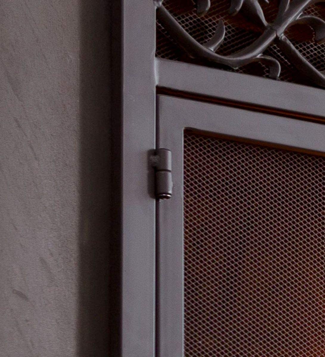 Black Metal Fireplace Screen T6918