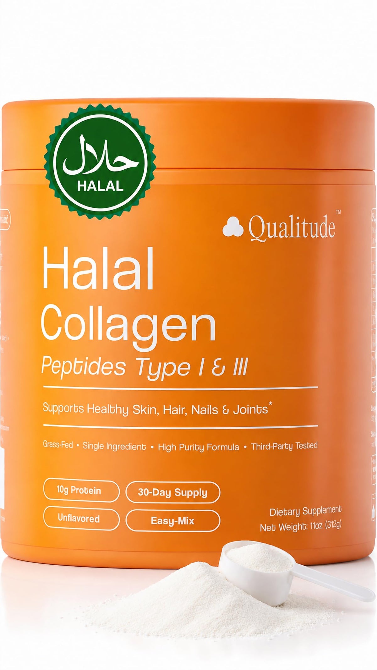 Halal Collagen Peptides Powder Grass-Fed Bovine Type I & III L841