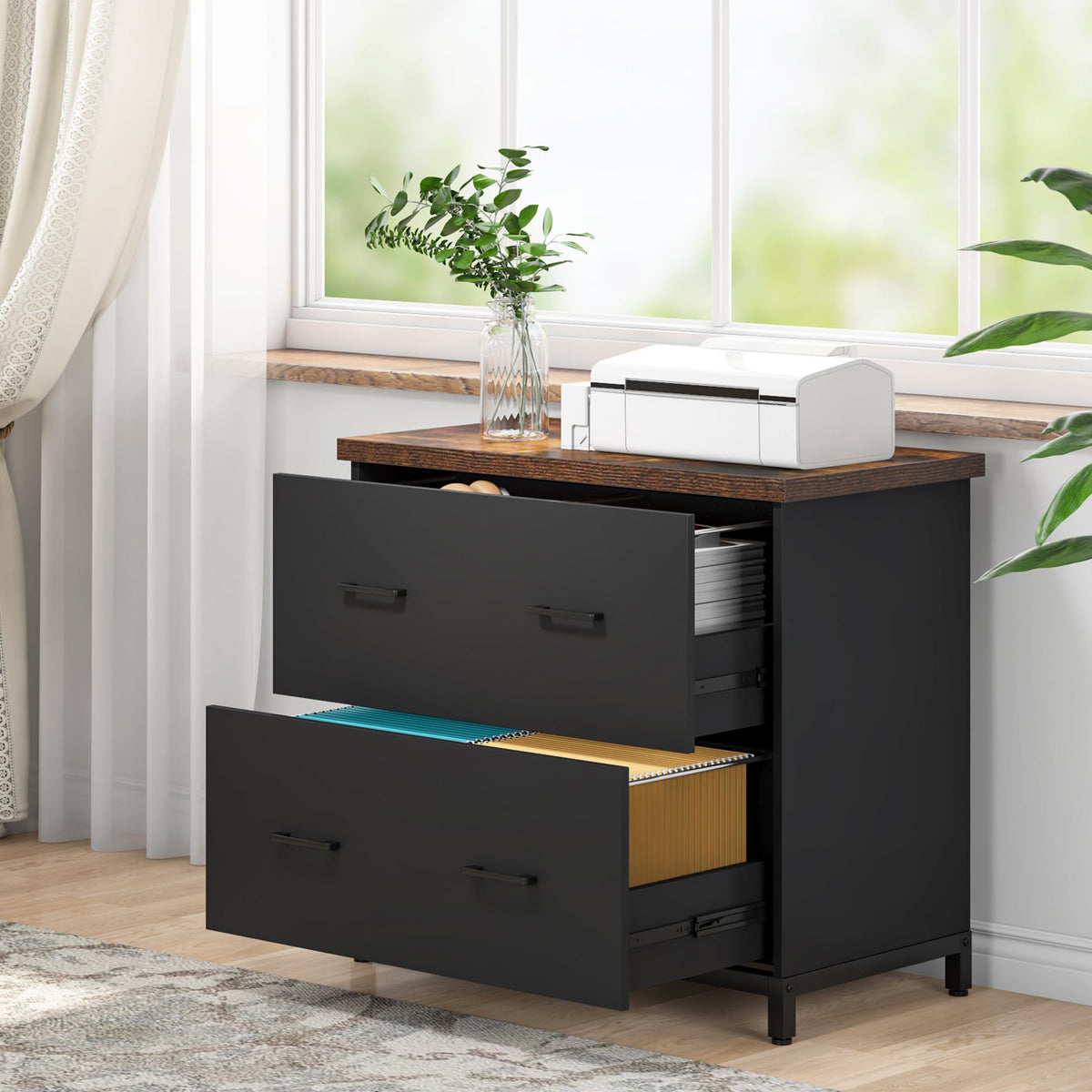 2-Drawer Wood File Cabinet P712339