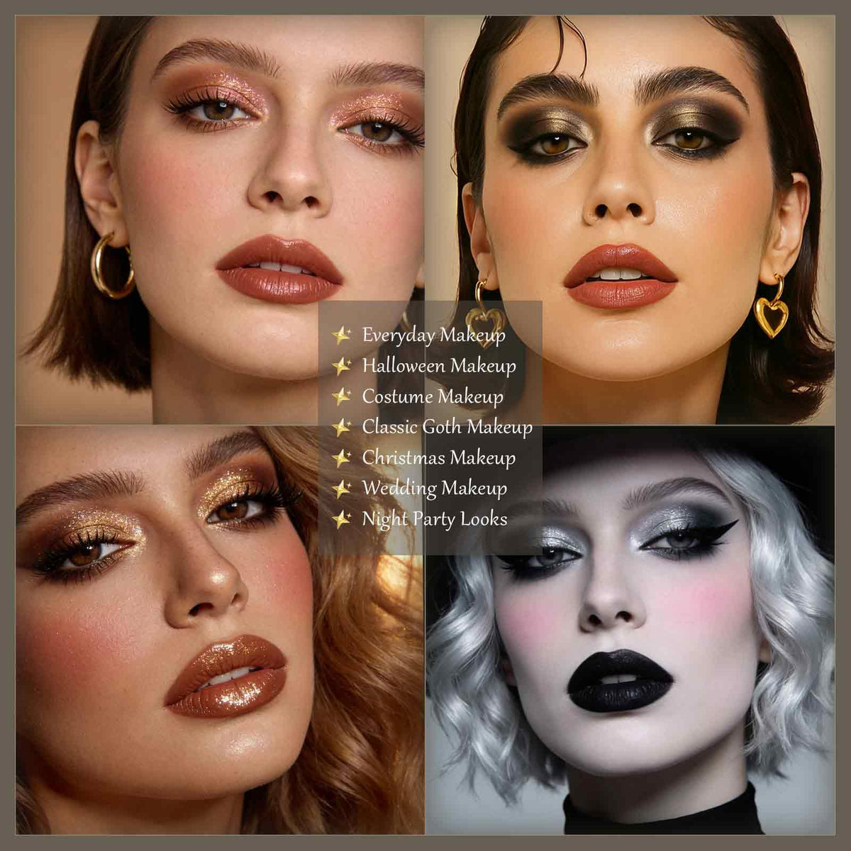 Neutral Smokey Eyeshadow Makeup Palette H5529
