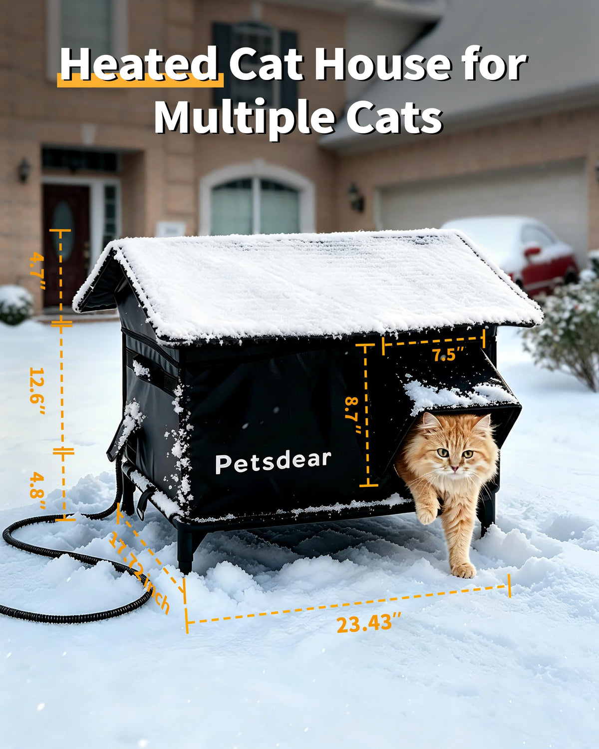 Heated Outdoor Cat House F92941