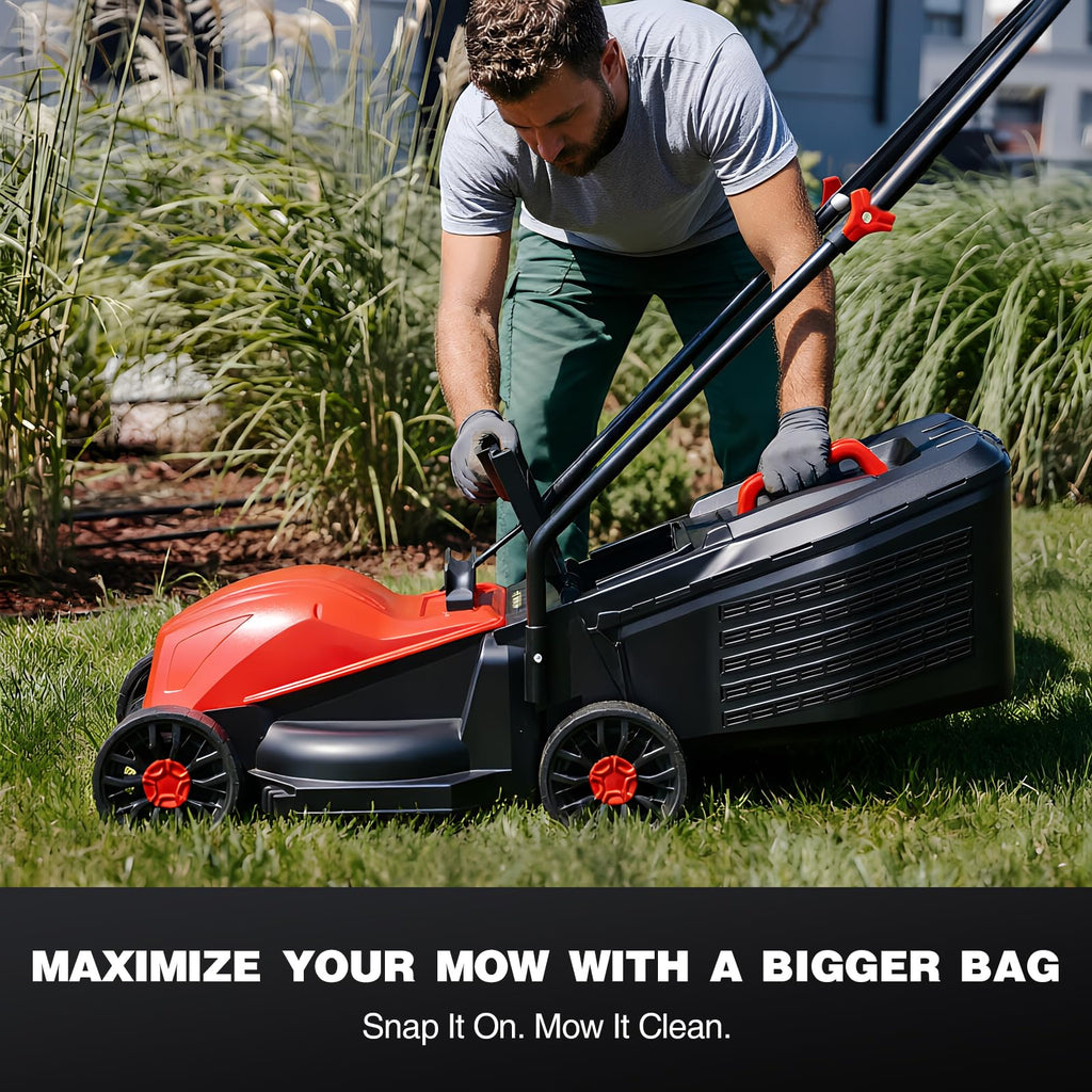 14" Corded Electric Lawn Mower with 3-Position Height Adjustment X7217