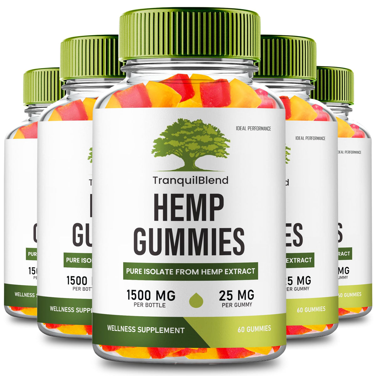 Hemp Gummies with Hemp Seeds Organic Extract 5 Pack M343
