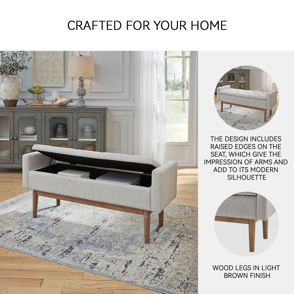 Upholstered Storage Bench W940