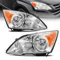 Halogen Headlight Assembly with Chrome Housing Amber Reflector T6826