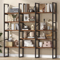 5 Tier Wood and Metal Bookshelf D255693