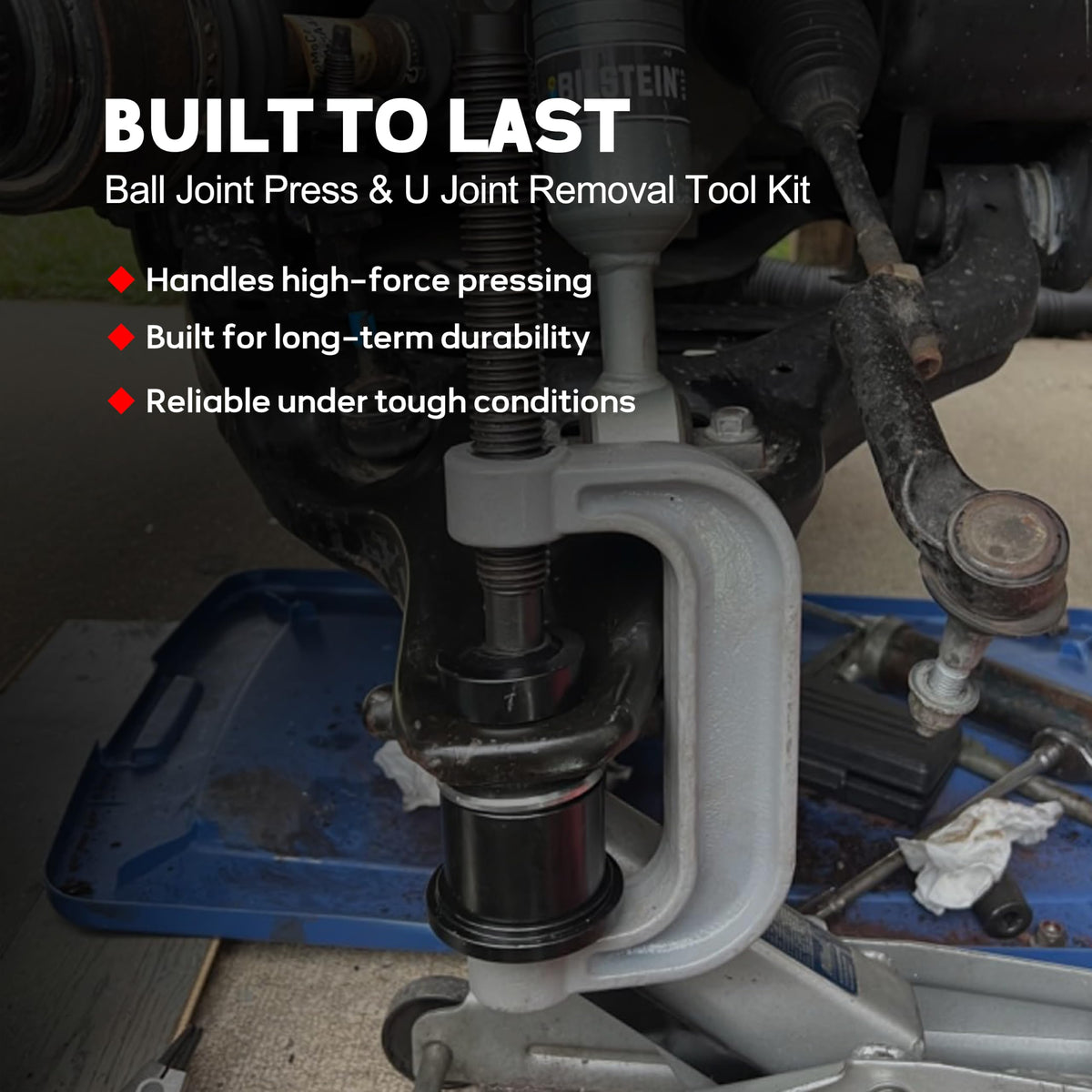 Heavy Duty Ball Joint Press & U Joint Removal Tool Kit with 4WD Adapters Z912154