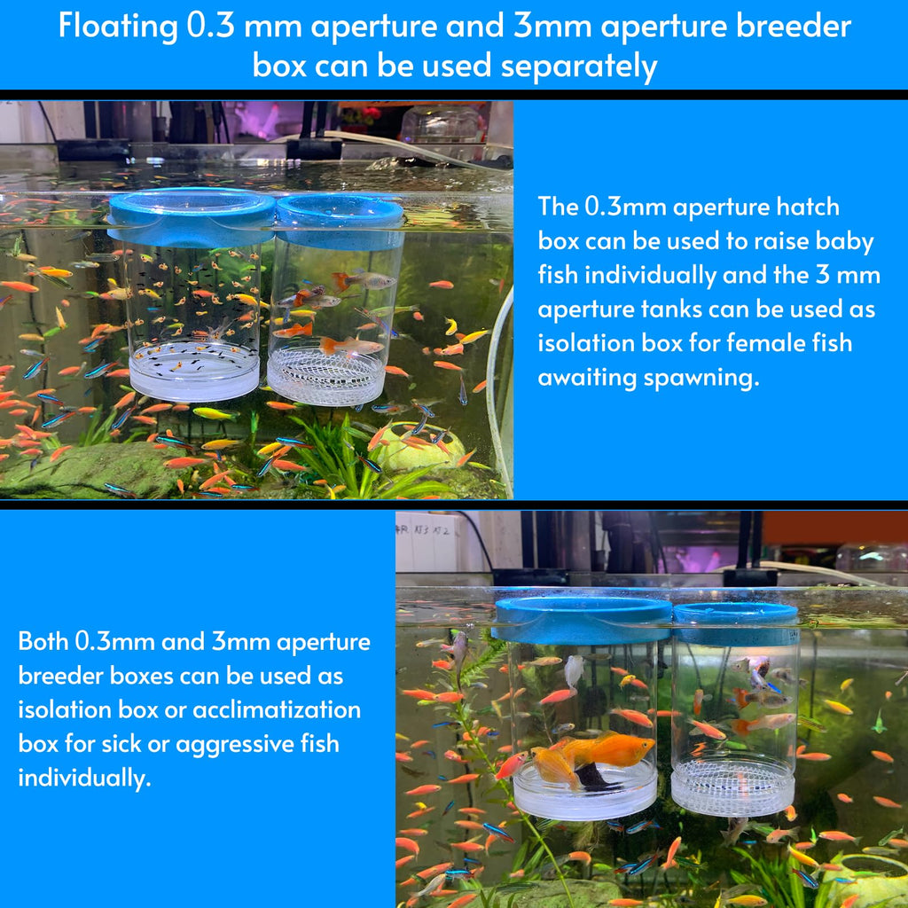 Breeder Box for Fish Tank Isolation Aquarium Separator Hatchery Incubator I83883