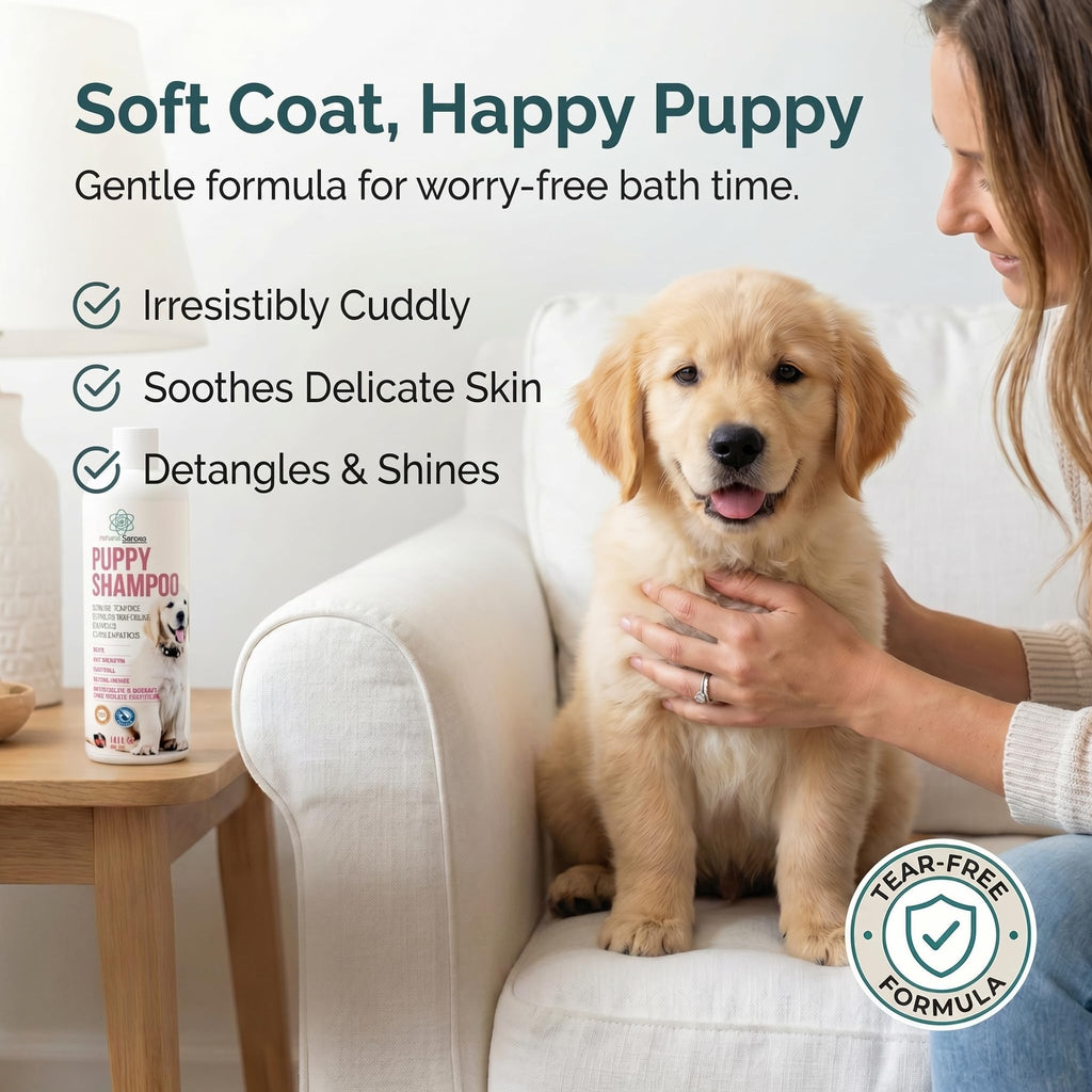 16 fl oz Tearless Coconut Oil Oatmeal Dog Shampoo and Conditioner C1233