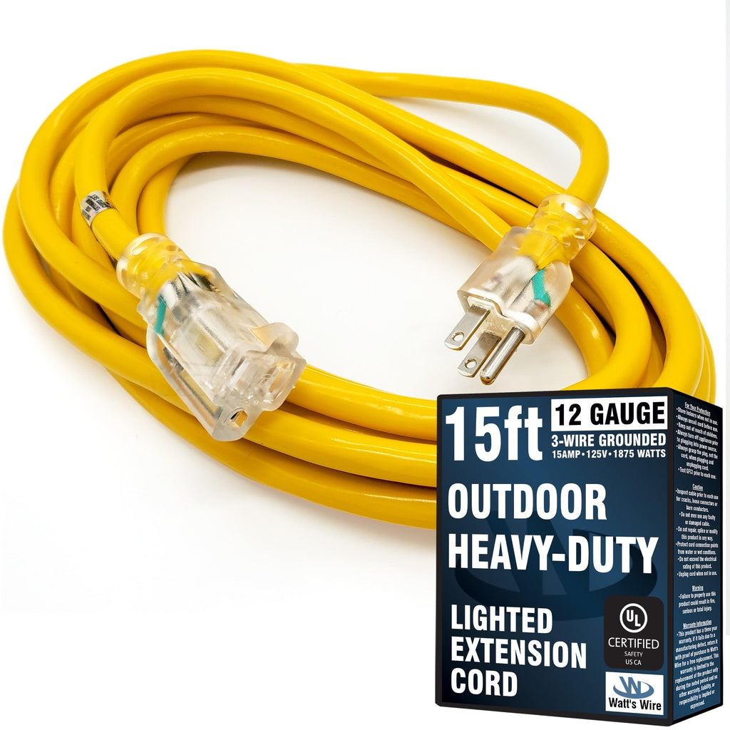 15 ft 12 Gauge Heavy Duty Extension Cord I7168