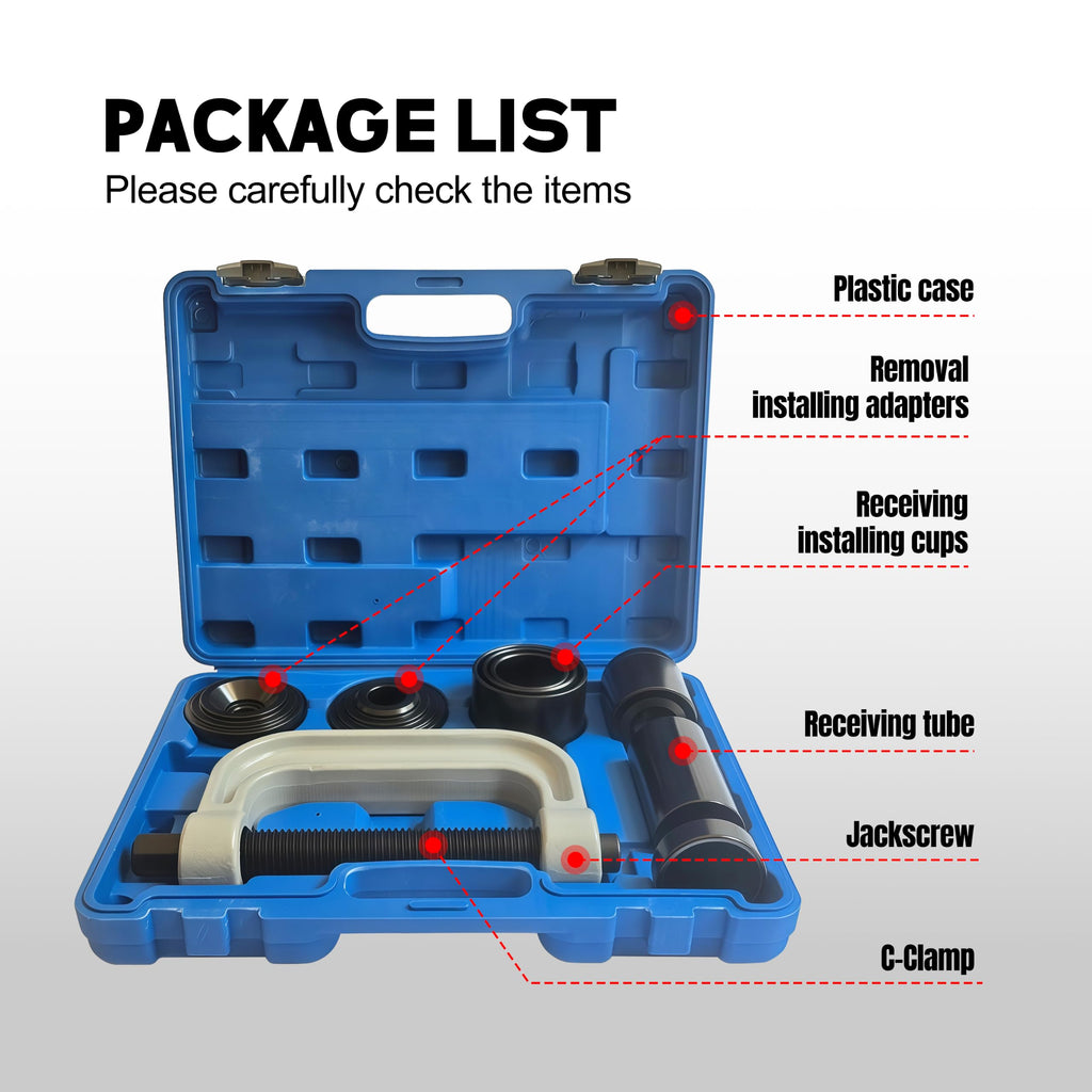 Heavy Duty Ball Joint Press & U Joint Removal Tool Kit with 4WD Adapters Z912154