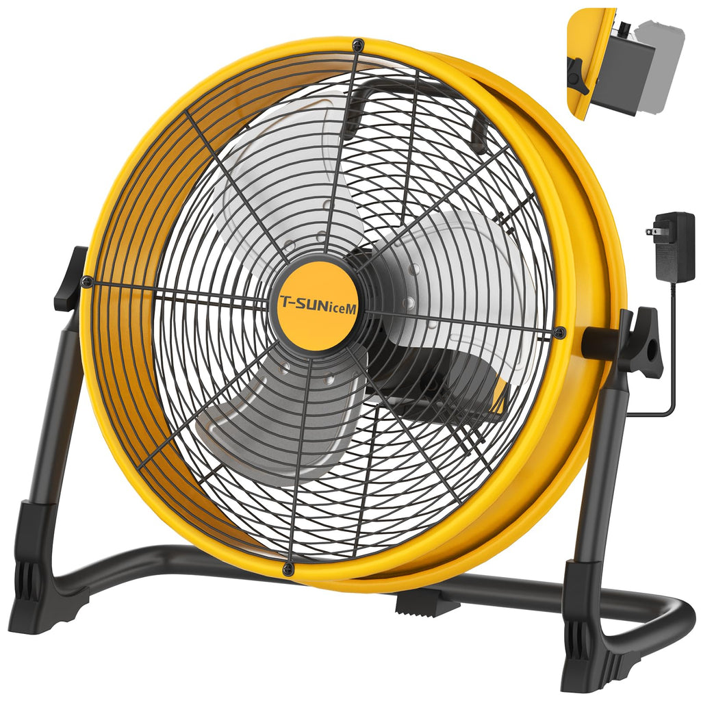 12" Battery Powered Cordless Floor Fan H368