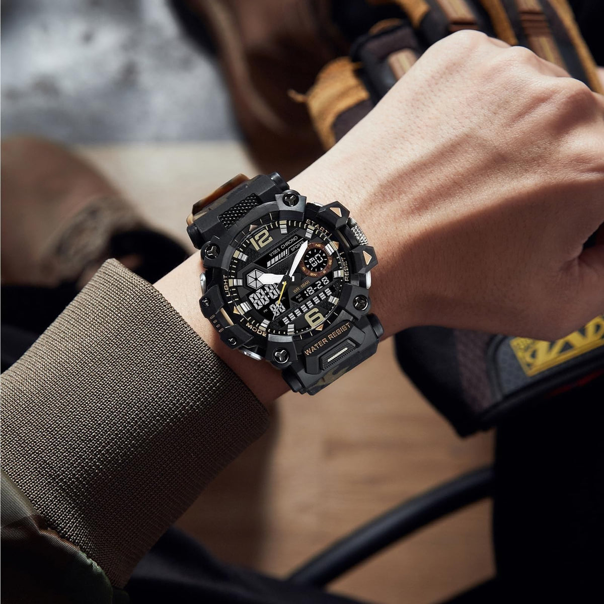Water Resistant LED Digital Wrist Watch A111