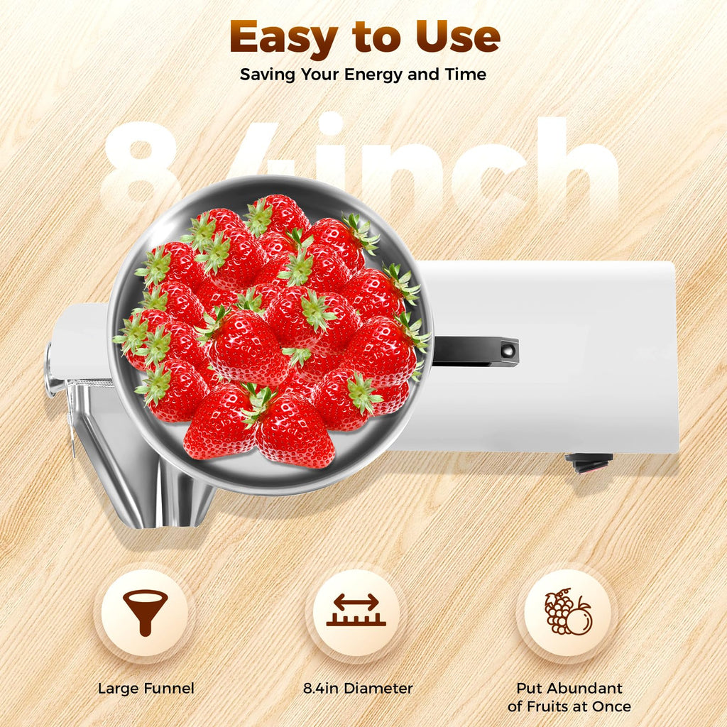450W Electric Food Strainer with Filter and Trough K313