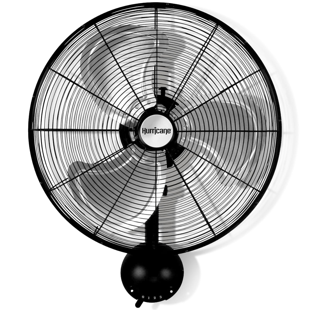 Black 20in 3 Speed Oscillating Wall Fan J84114