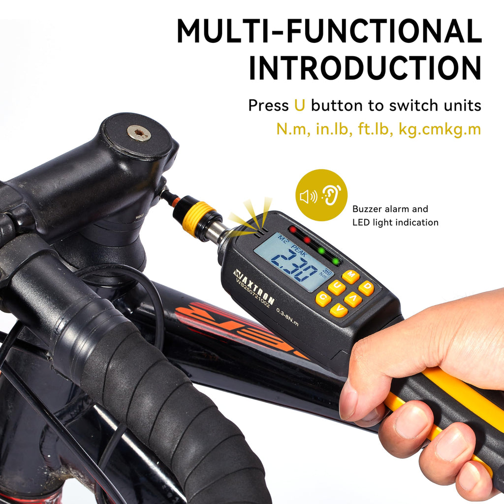 Digital Torque Screwdriver Set, 1/4" Drive, 38-Piece F36553