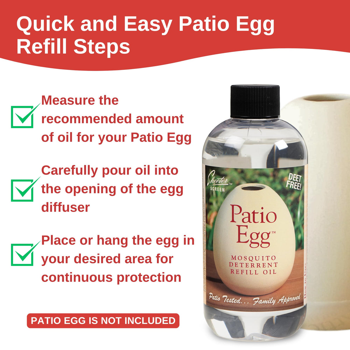 Patio Egg Refill Oil 8 Fl Oz F968