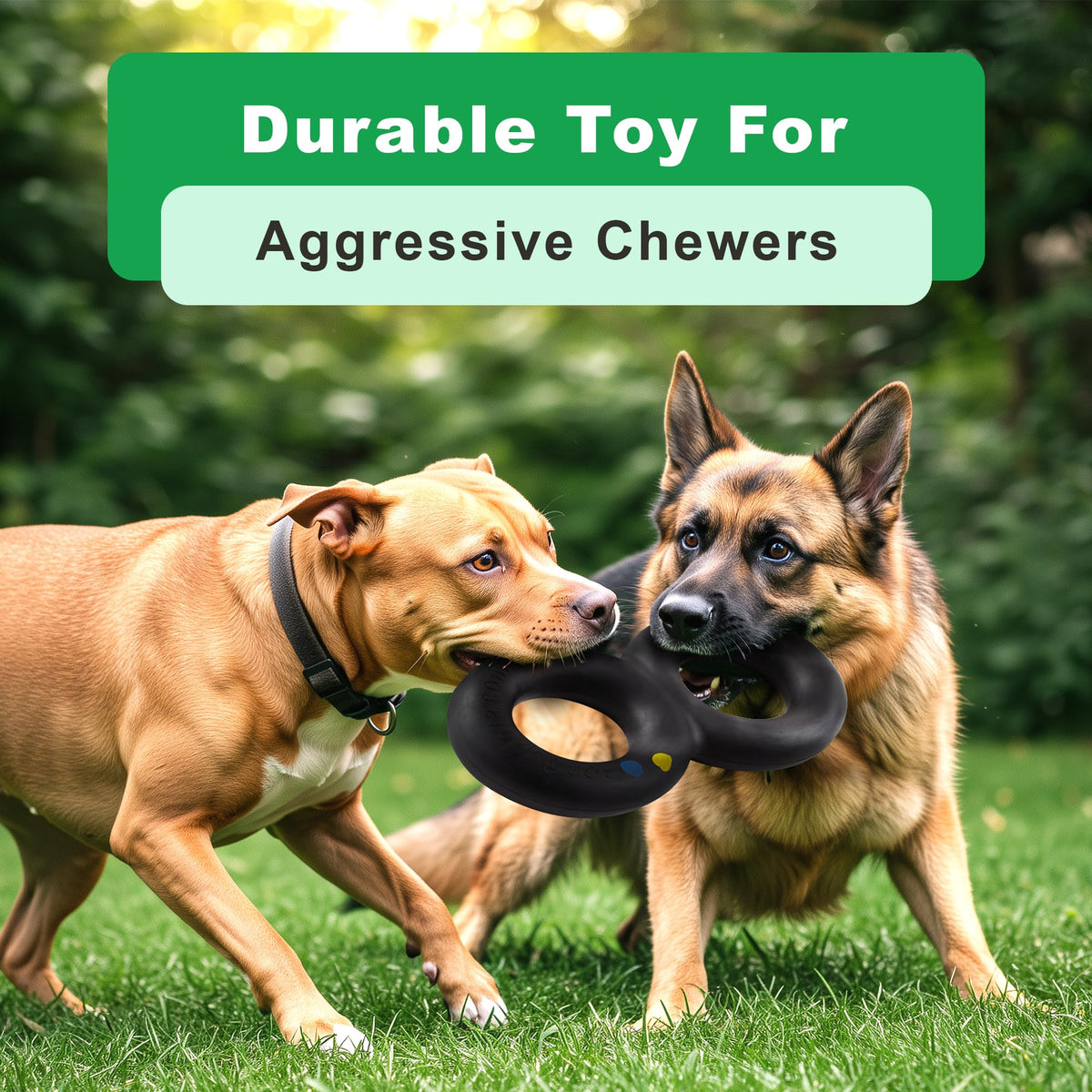Black Heavy Duty Tug Dog Toy V751