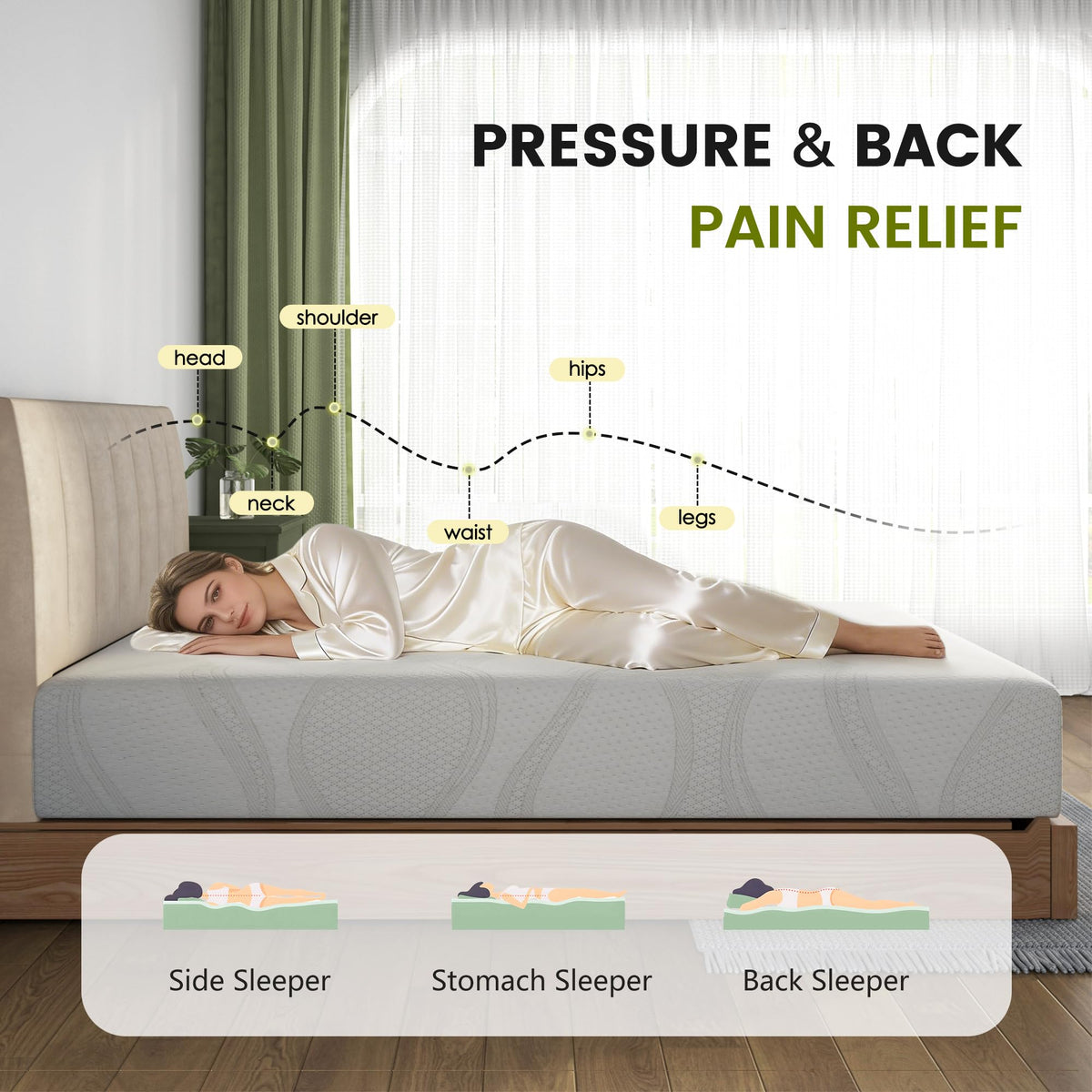 6 Inch Twin Memory Foam Mattress B81190
