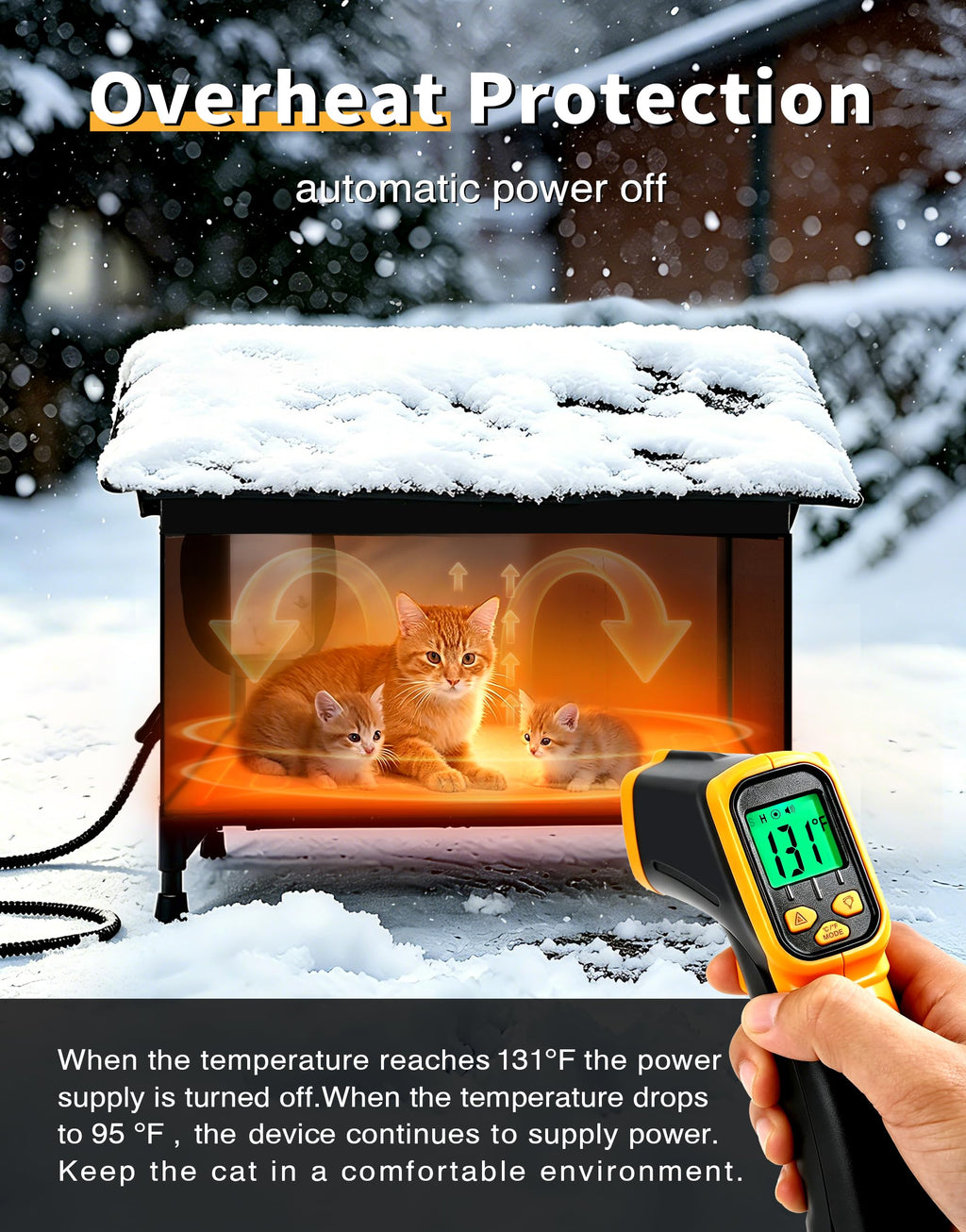 Heated Outdoor Cat House F92941