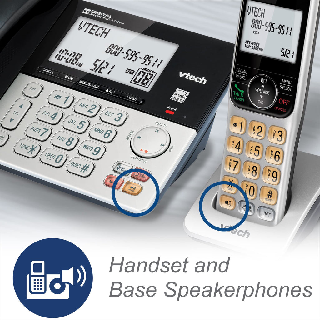 Corded/Cordless Phone System with 2 Handsets S224666