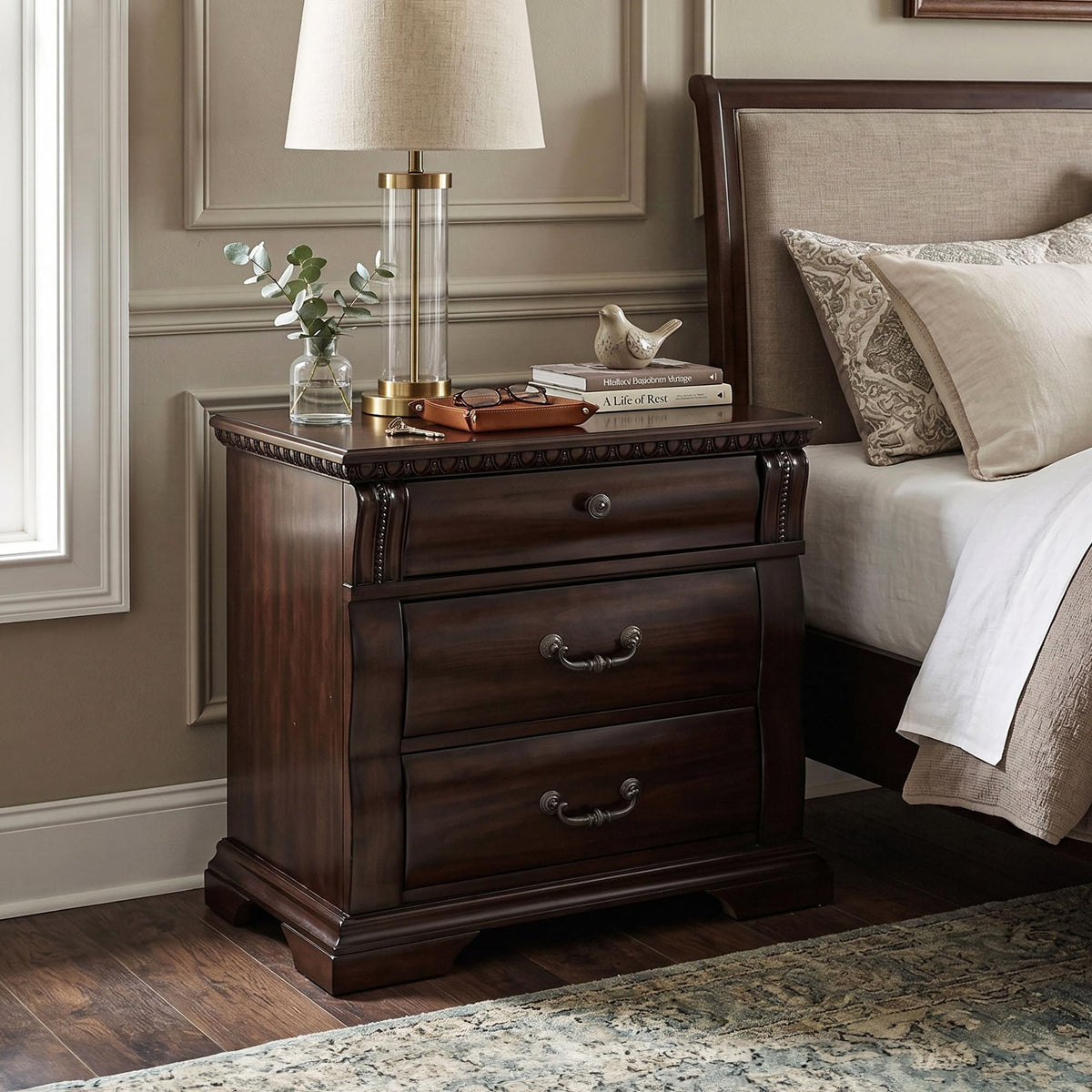 3-Drawer Nightstand B11677