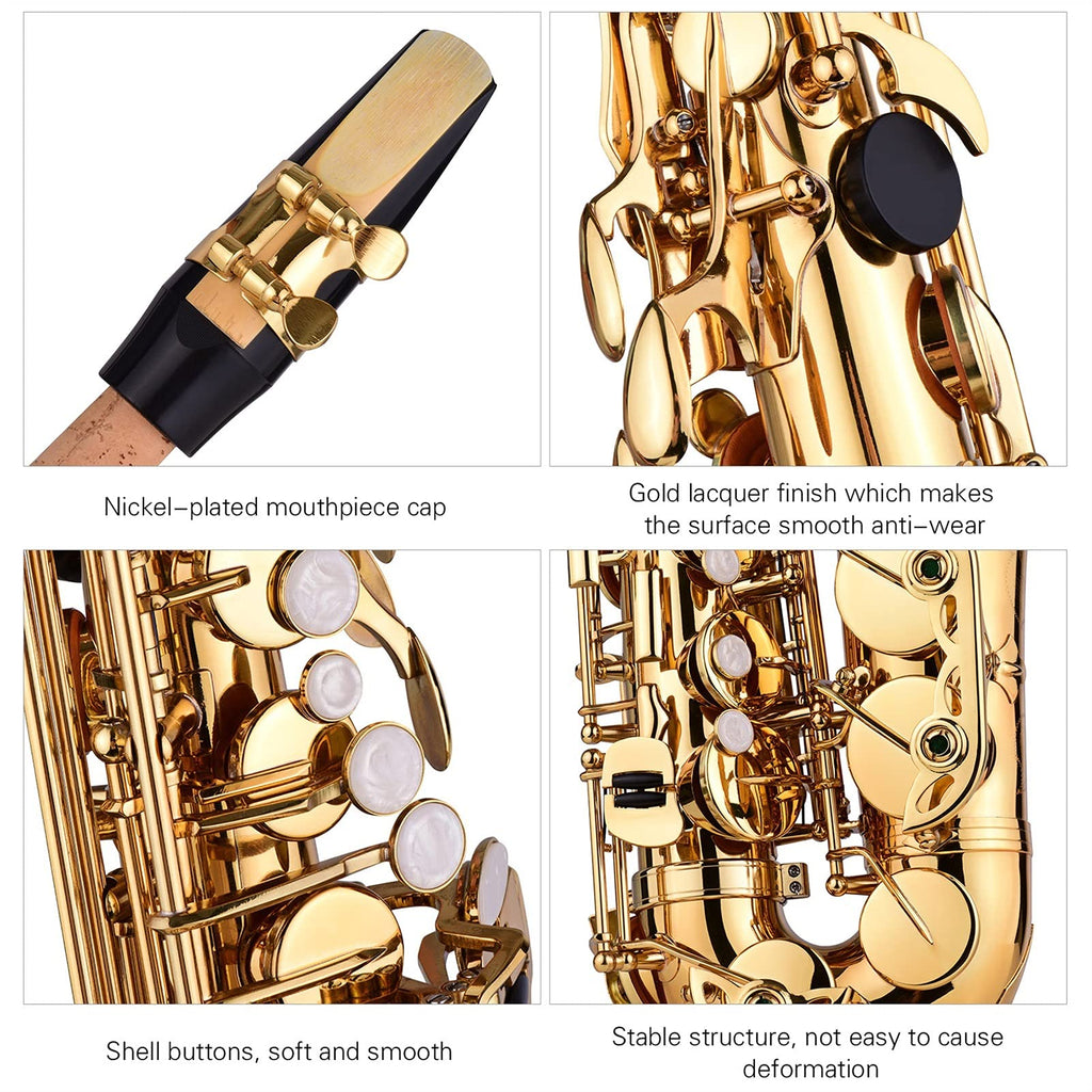 E Flat Alto Saxophone Brass Gold Lacquer K76935