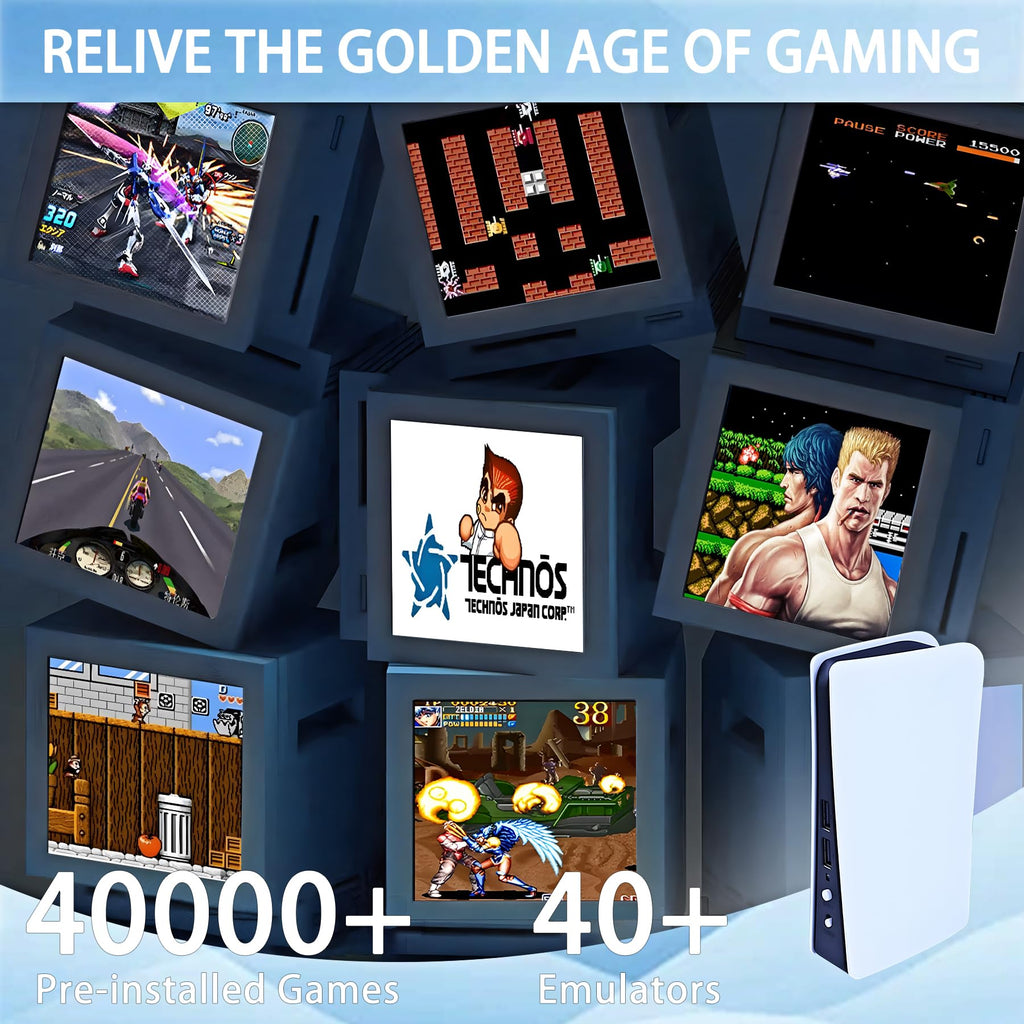Wireless Retro Game Console 4k 128GB 40000+ Games R771