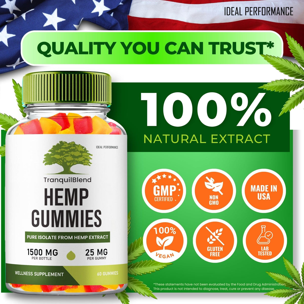 Hemp Gummies with Hemp Seeds Organic Extract 5 Pack M343