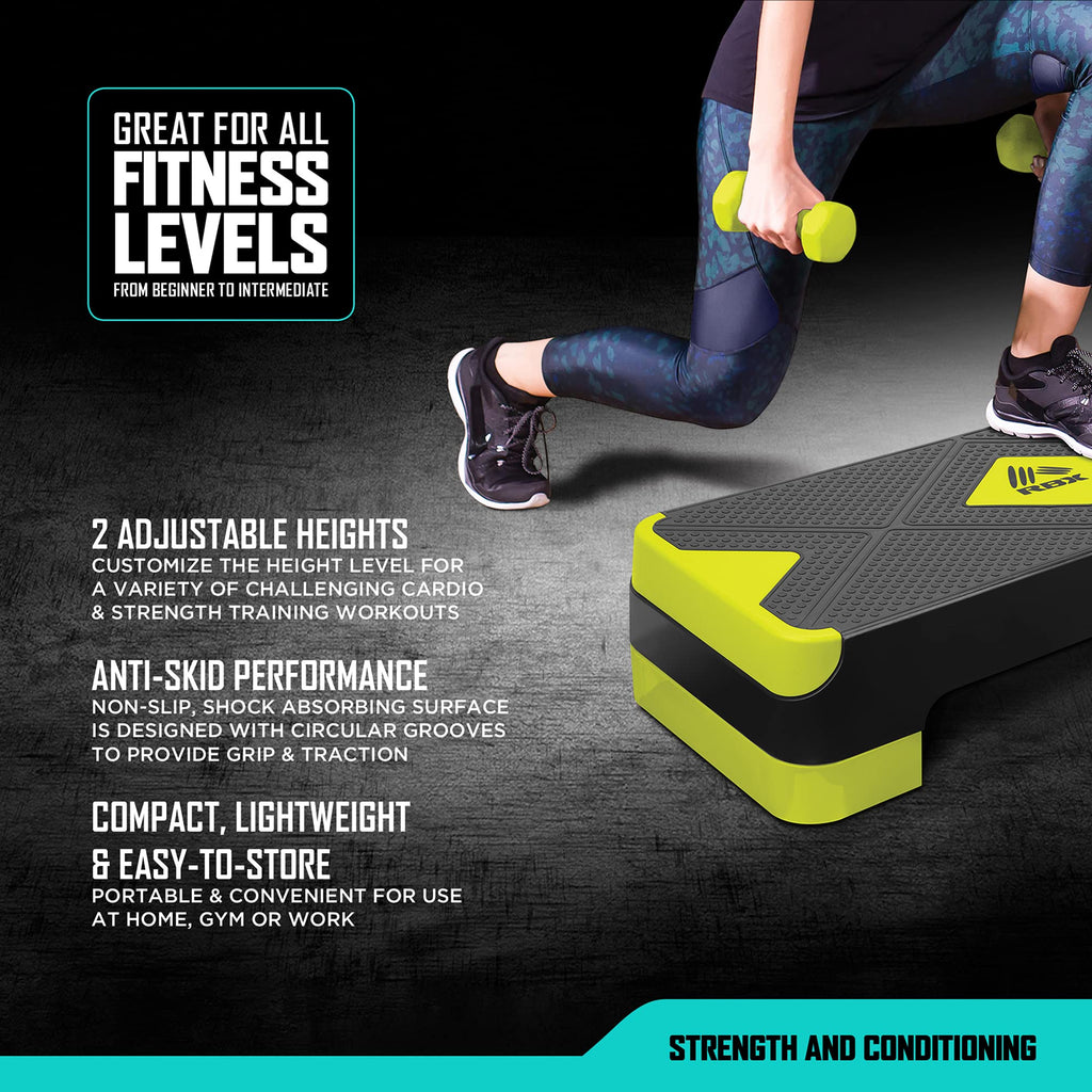 Aerobic Step Platform with Non-Slip Textured Surface F2205